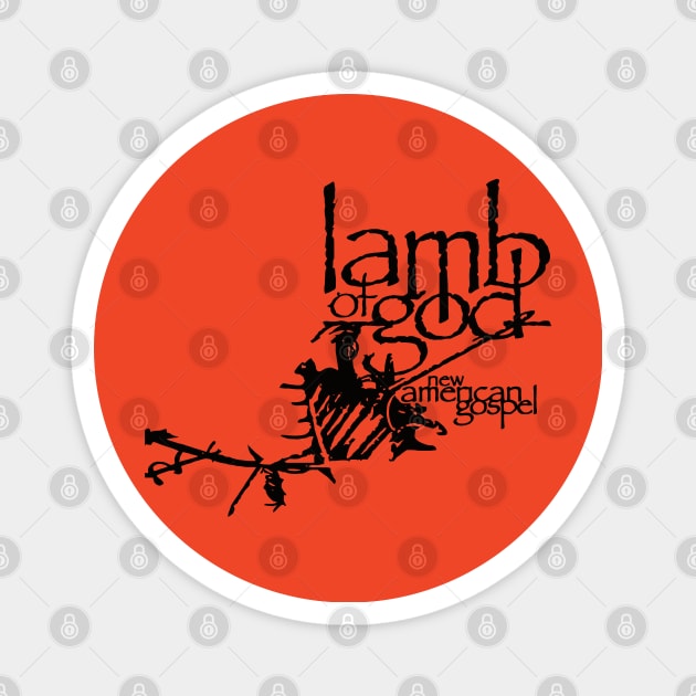 vintage retro lambofgod music Magnet by masri hudi